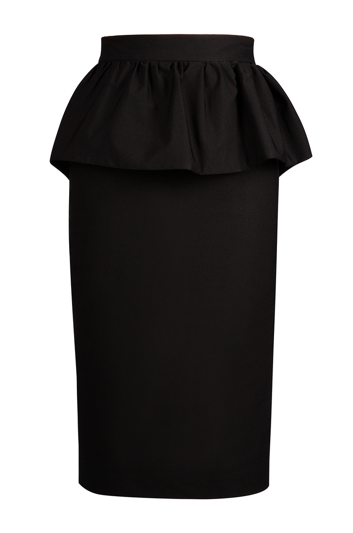 Cosette Peplum Wiggle Skirt - Kitten D'Amour