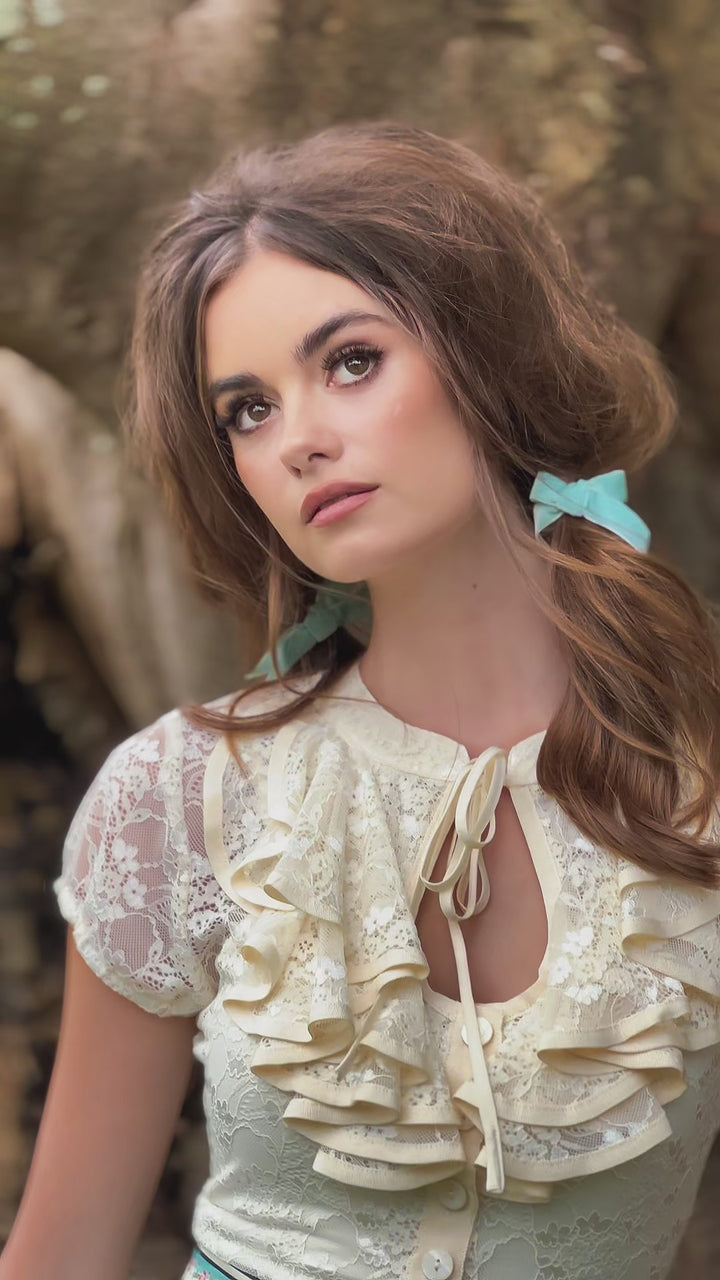 Once Upon A Time Lace Blouse (Off White)