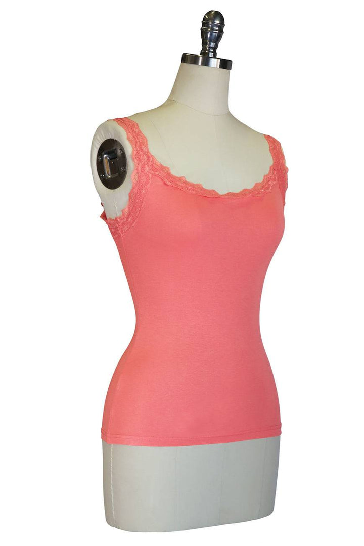 Follies D'Amour Singlet (Peach Pink) - Kitten D'Amour