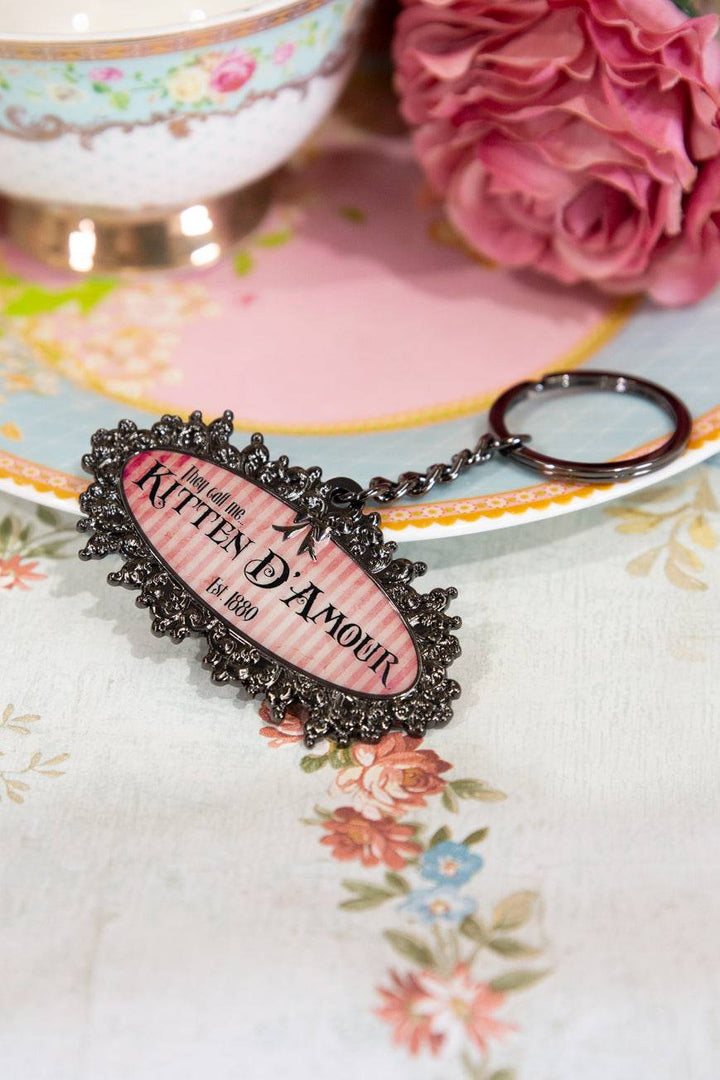 D'Amour Logo Keyring - Kitten D'Amour