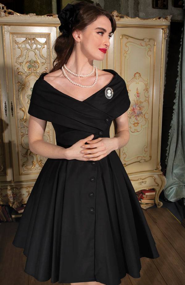D'Amour L'Avenue Dress (Black) - Kitten D'Amour