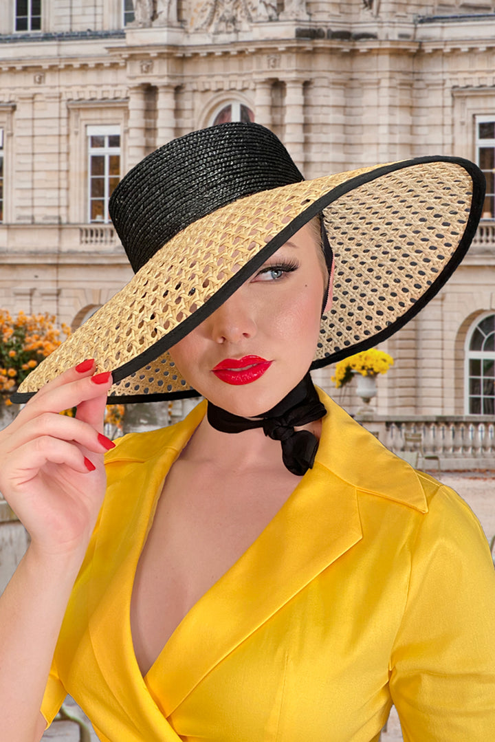 Portofino Hat (Black) - Kitten D'Amour