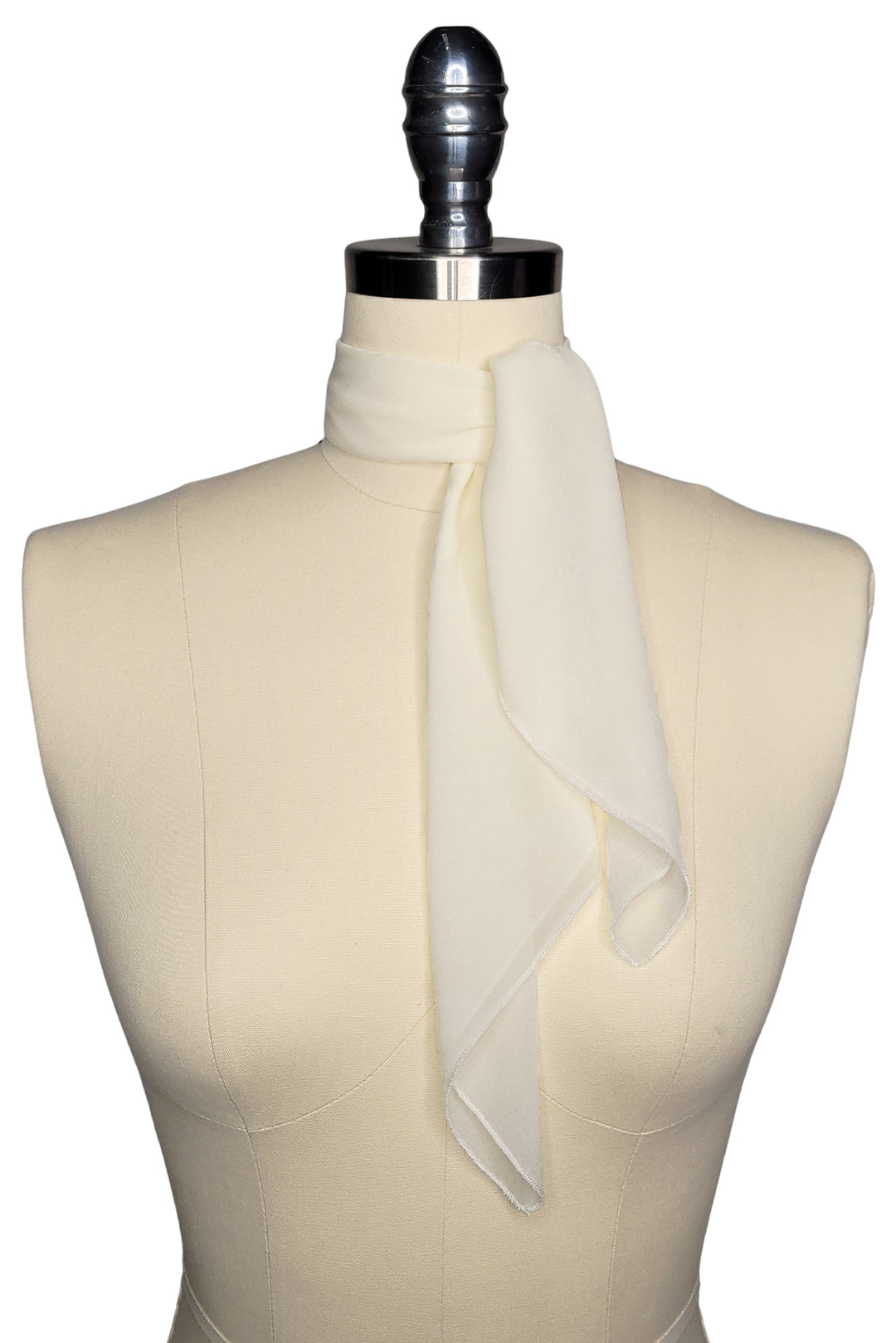 Verona Square Neck Scarf (Cream) - Kitten D'Amour