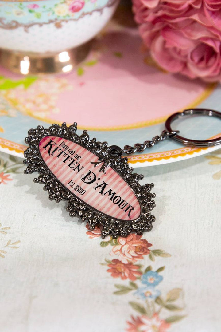 D'Amour Logo Keyring - Kitten D'Amour