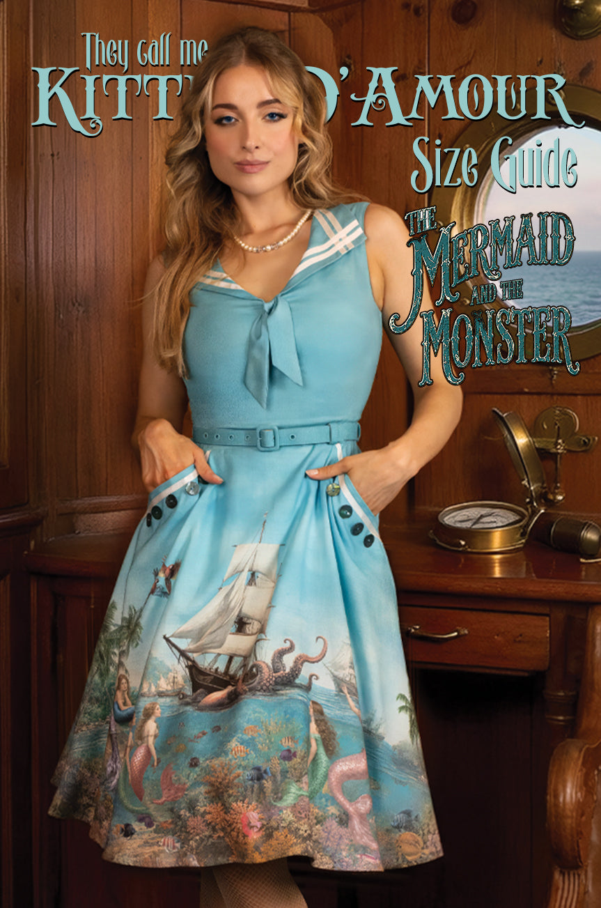 Model wears The Mermaid and the Monster Day Dress