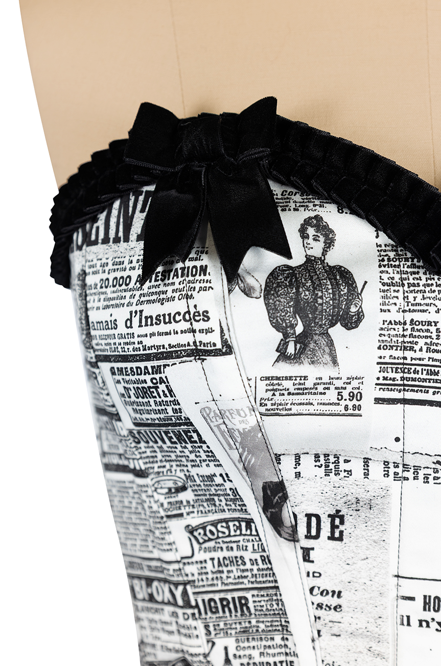 Read All About It Corset (Print)