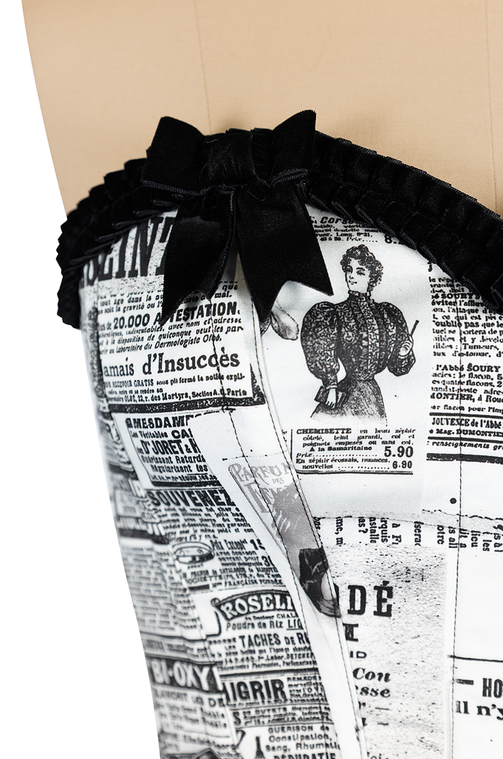 Read All About It Corset (Print)