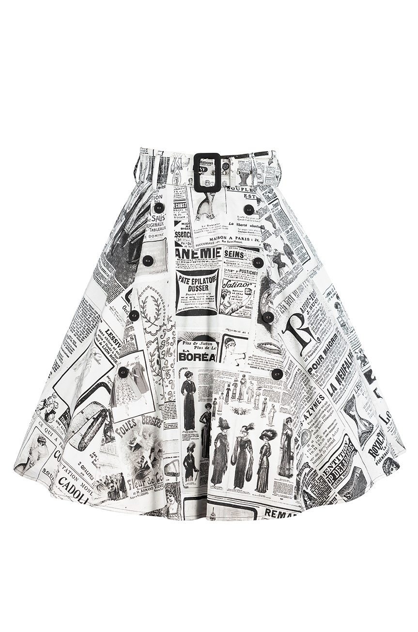 Read All About It Full Skirt