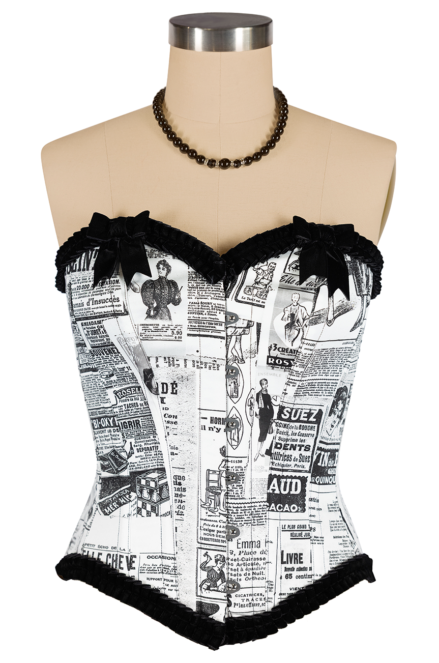Read All About It Corset (Print)