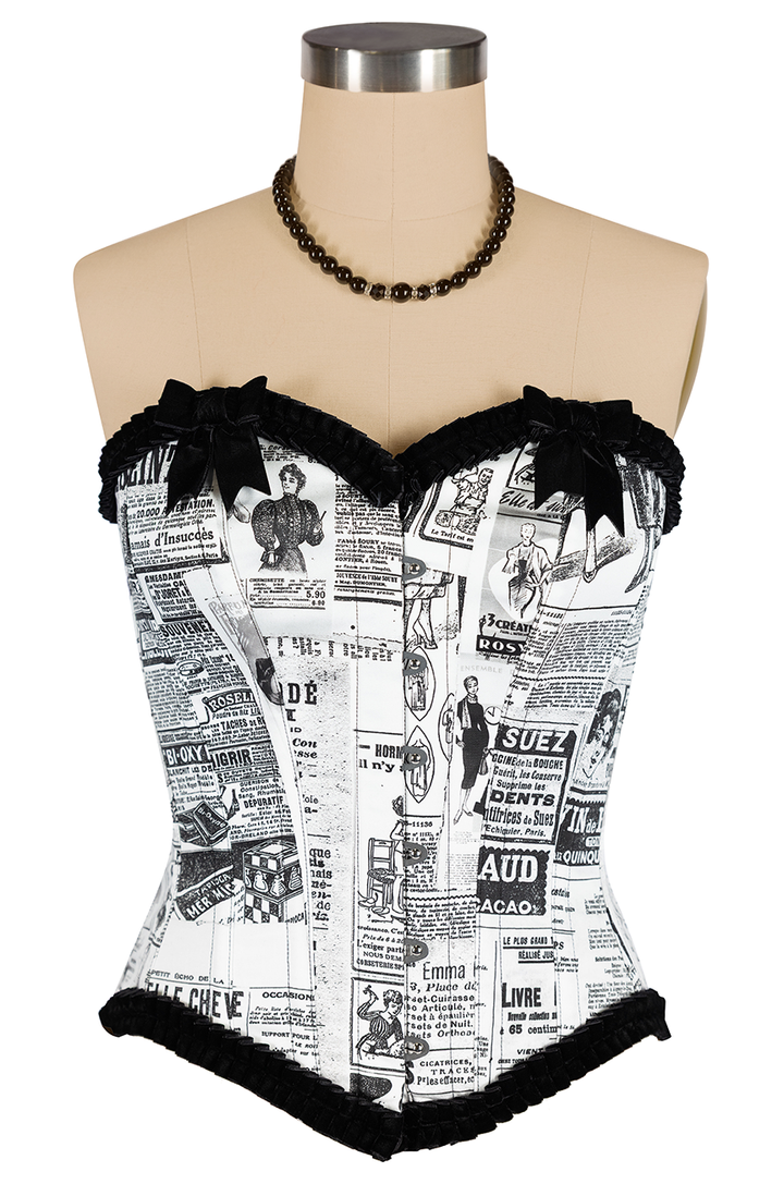 Read All About It Corset (Print)