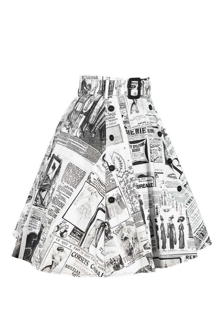 Read All About It Full Skirt
