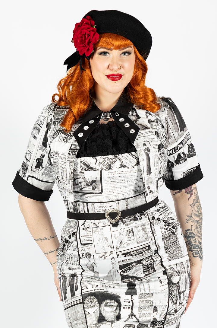 Read All About It Crop Jacket