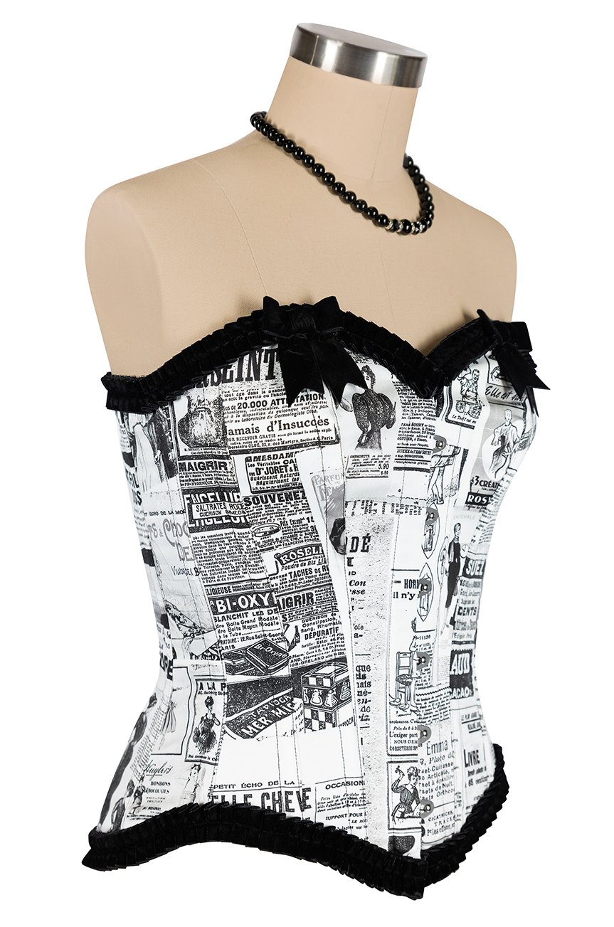 Read All About It Corset (Print)