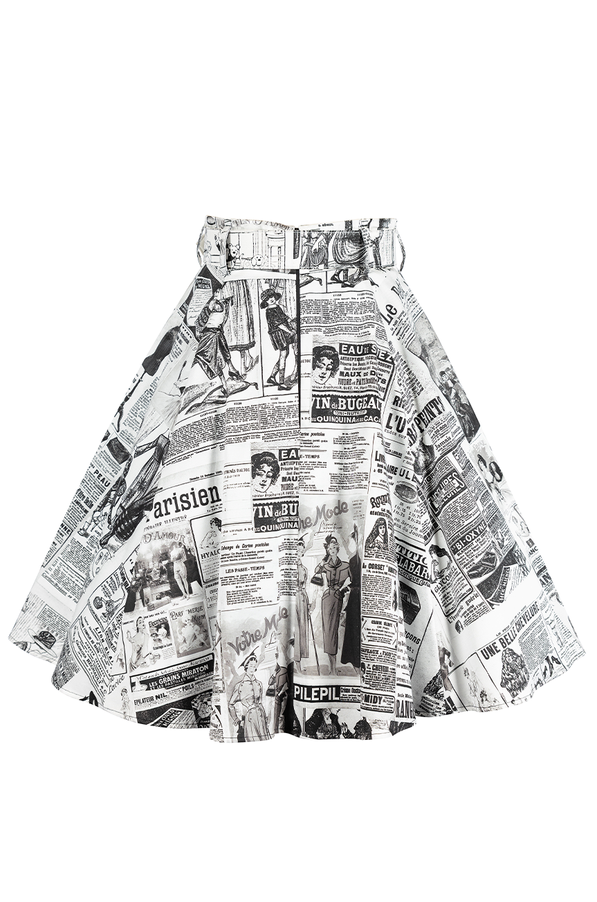 Read All About It Full Skirt