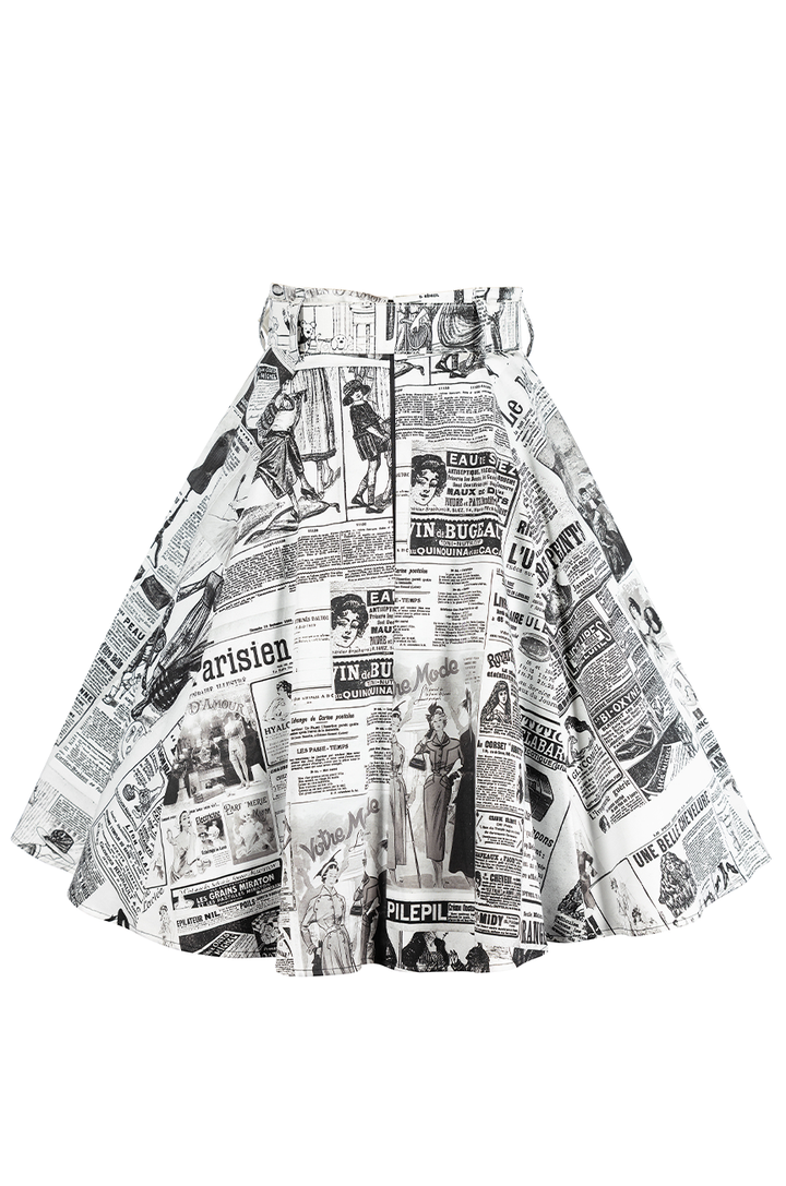 Read All About It Full Skirt