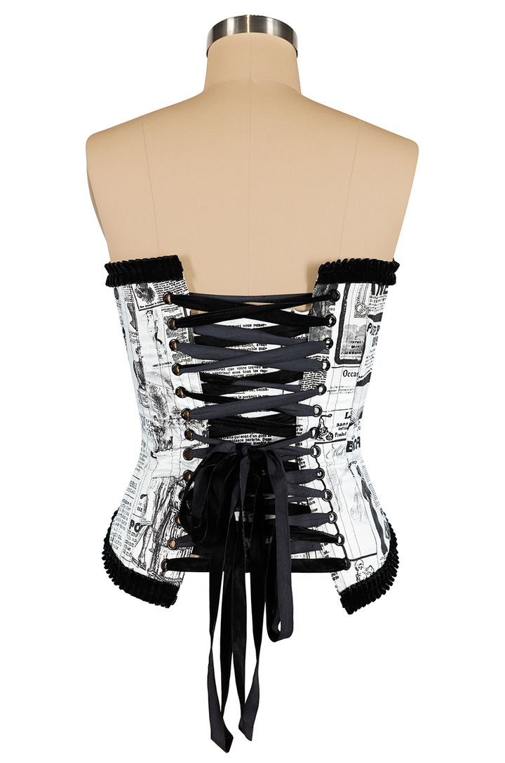 Read All About It Corset (Print)