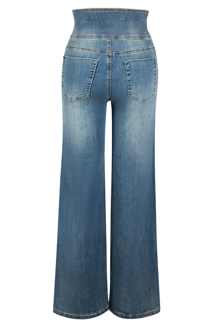 Brooklyn Wide Leg Jean (Light Denim)