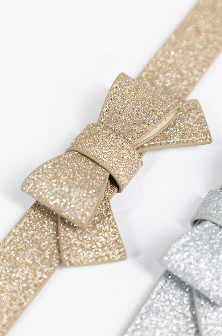 Pretty Kitty Follies Sparkle Bow Belt (Champagne)