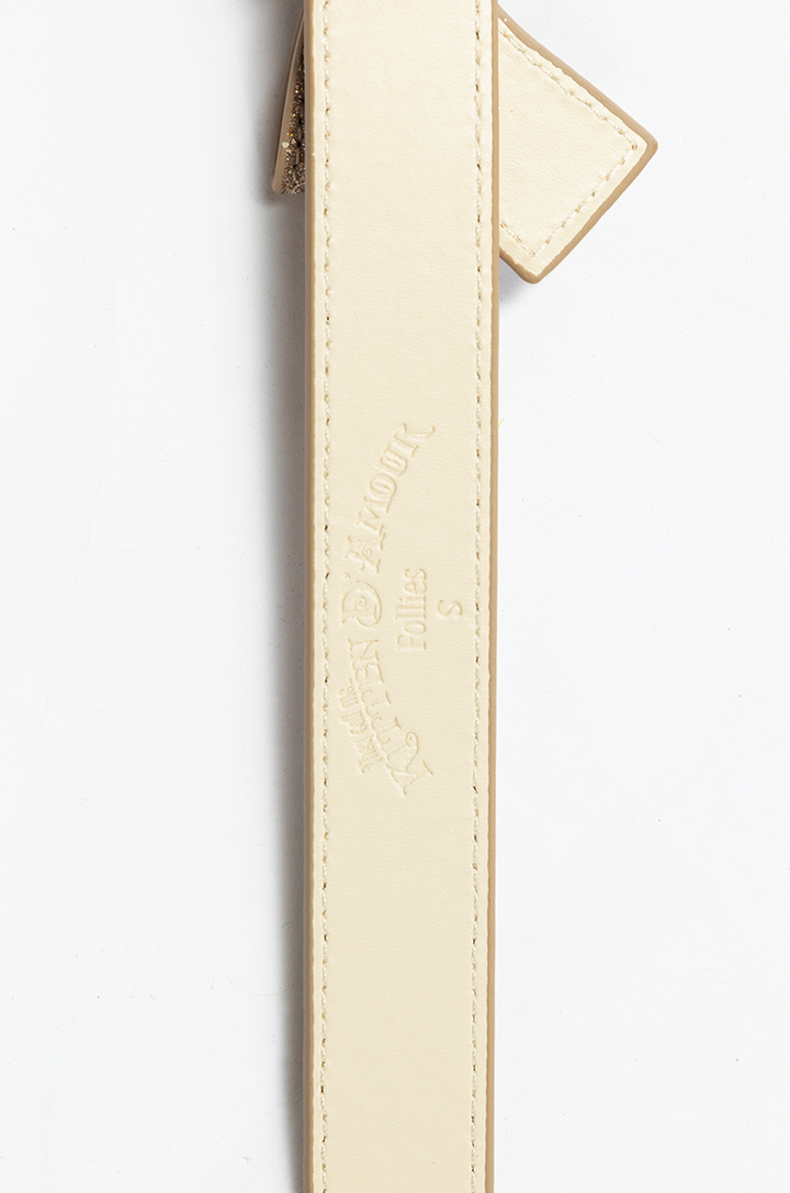 Pretty Kitty Follies Sparkle Bow Belt (Champagne)