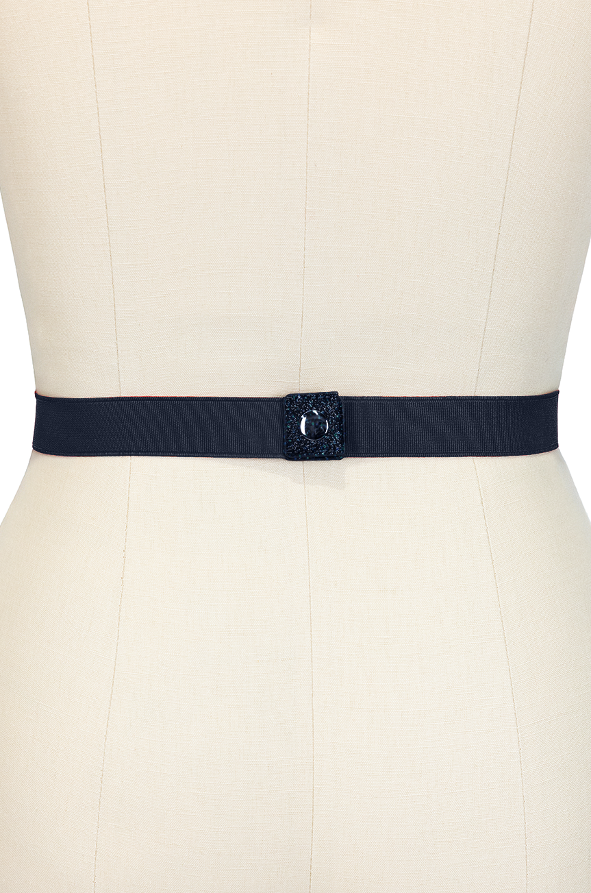 Pretty Kitty Follies Sparkle Bow Belt (Navy)