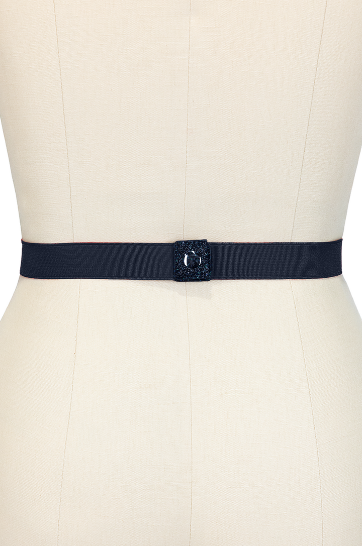 Pretty Kitty Follies Sparkle Bow Belt (Navy)