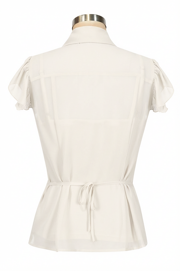 Harptree Village Blouse With Singlet (Cream)