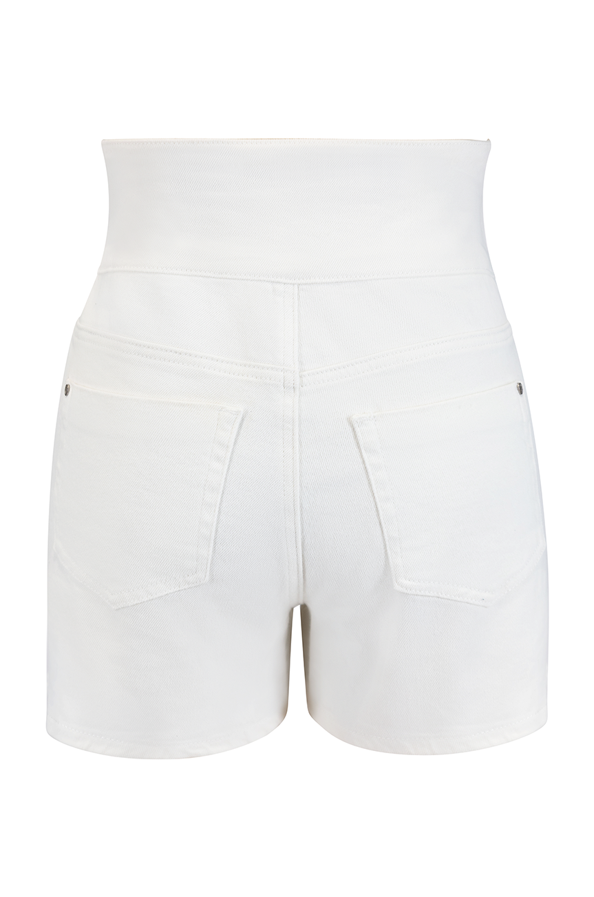 Monterey Denim Shorts (White)