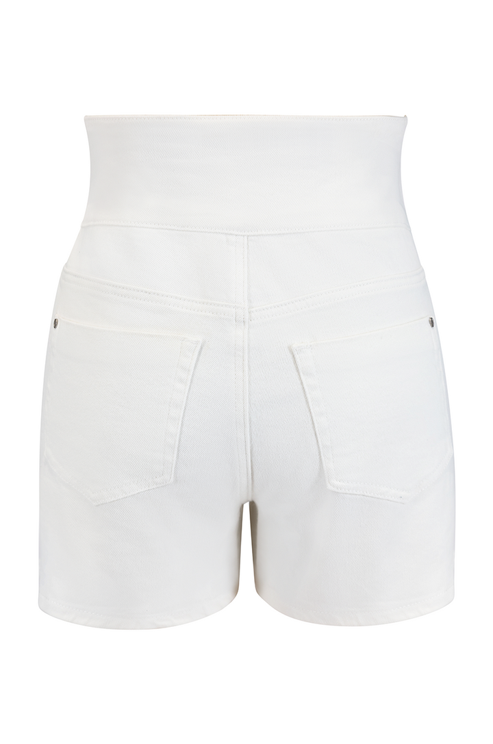 Monterey Denim Shorts (White)