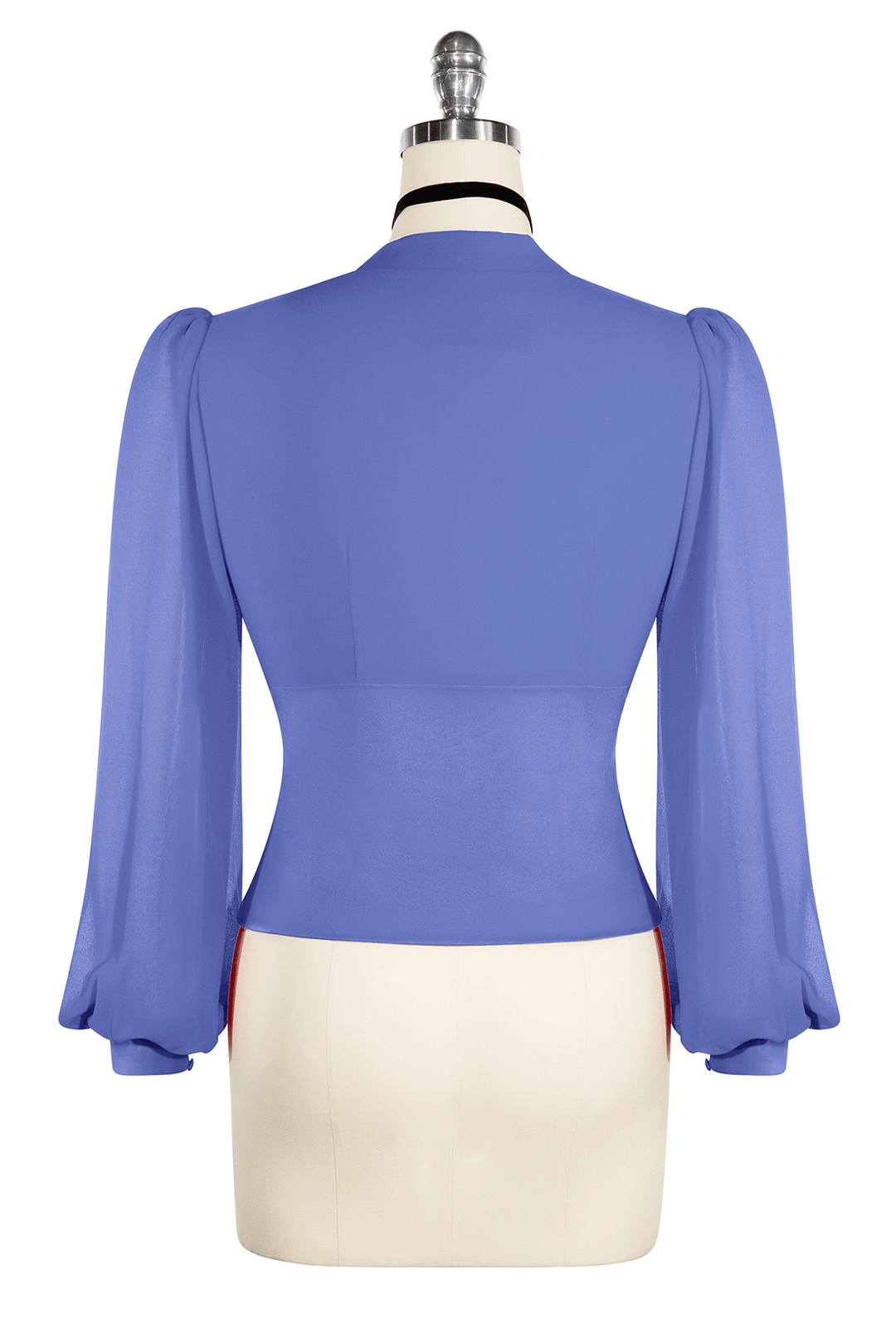 La Luna Long Sleeve Top (Smokey Blue) - Kitten D'Amour