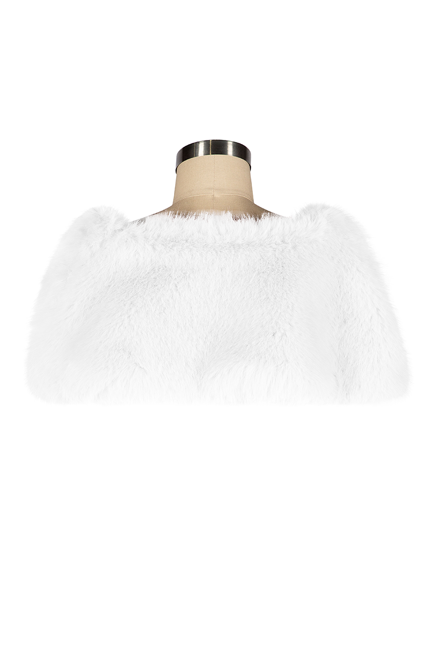 D'Amour Faux Fur Wrap (White)