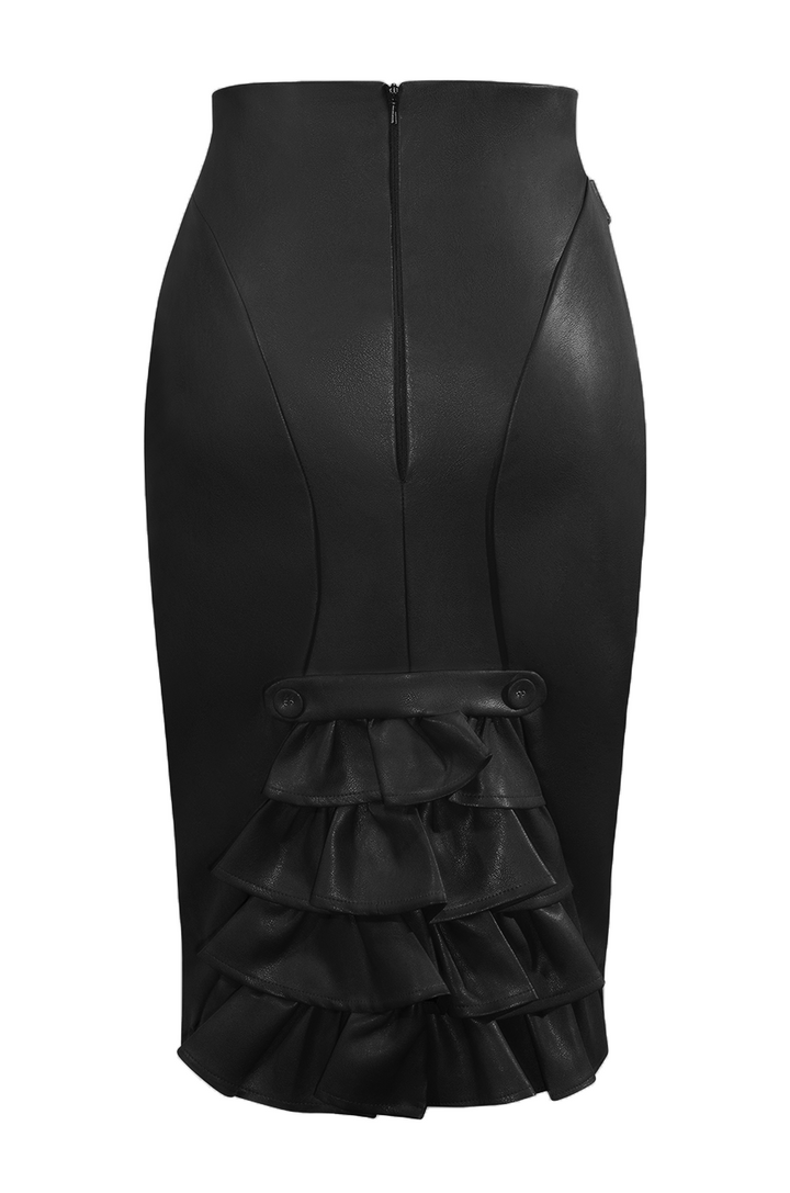 Easy Rider Bustle Wiggle Skirt (Black)