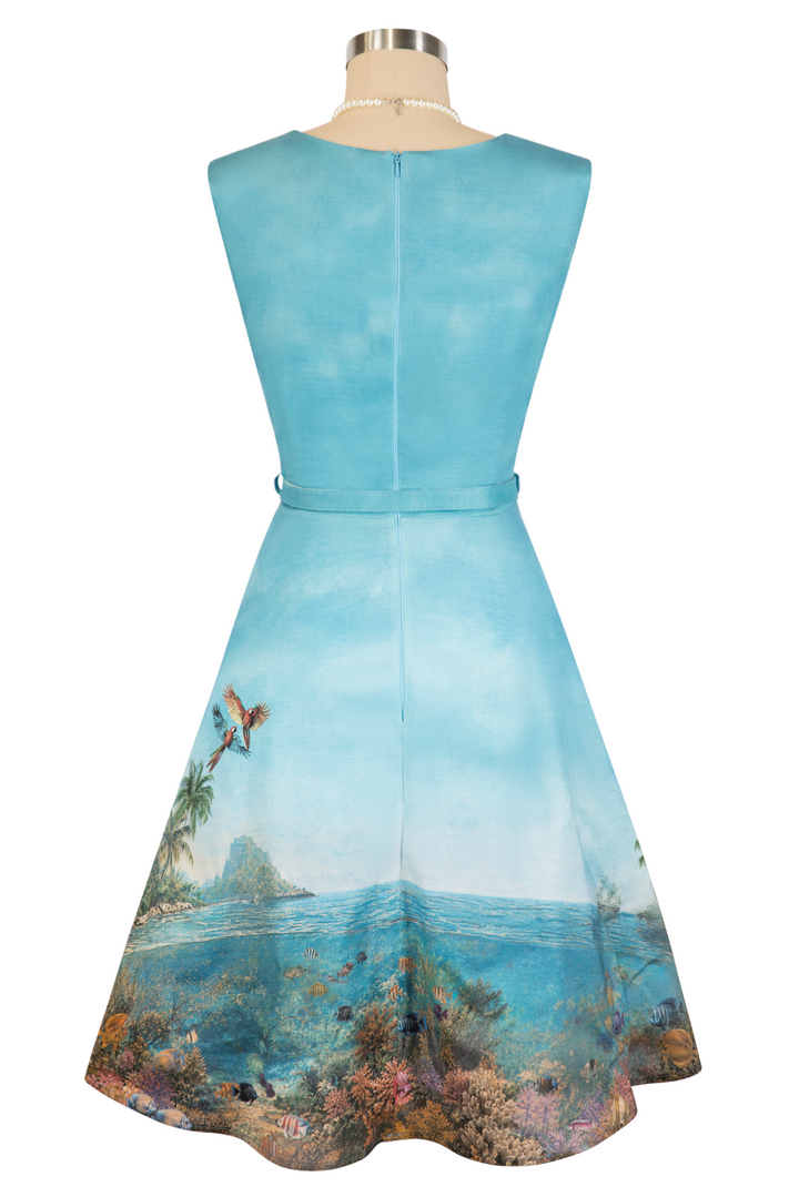 Mermaid and The Monster Day Dress (Print)