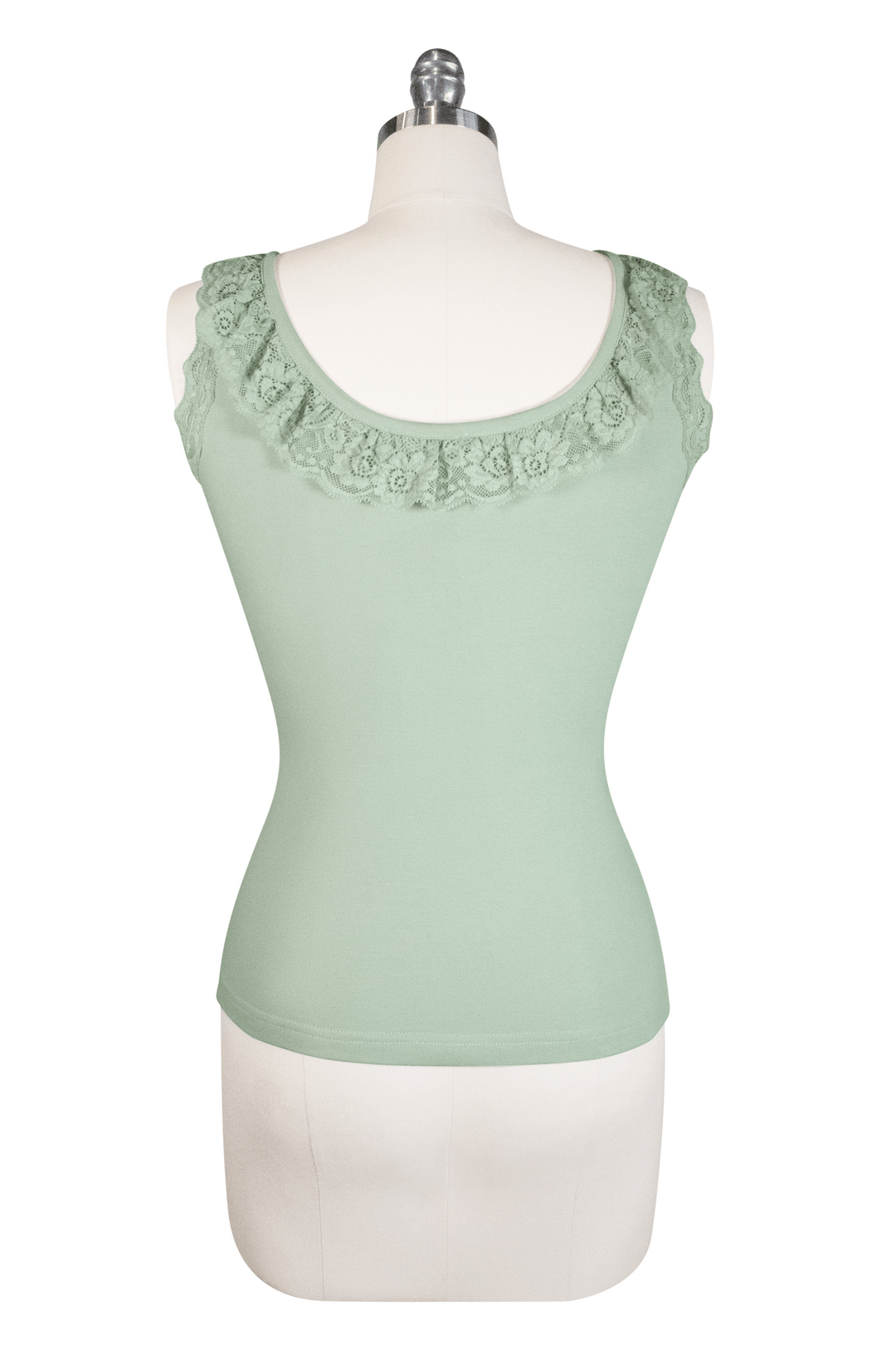 D'Amour Madam Ruffle Singlet (Green)