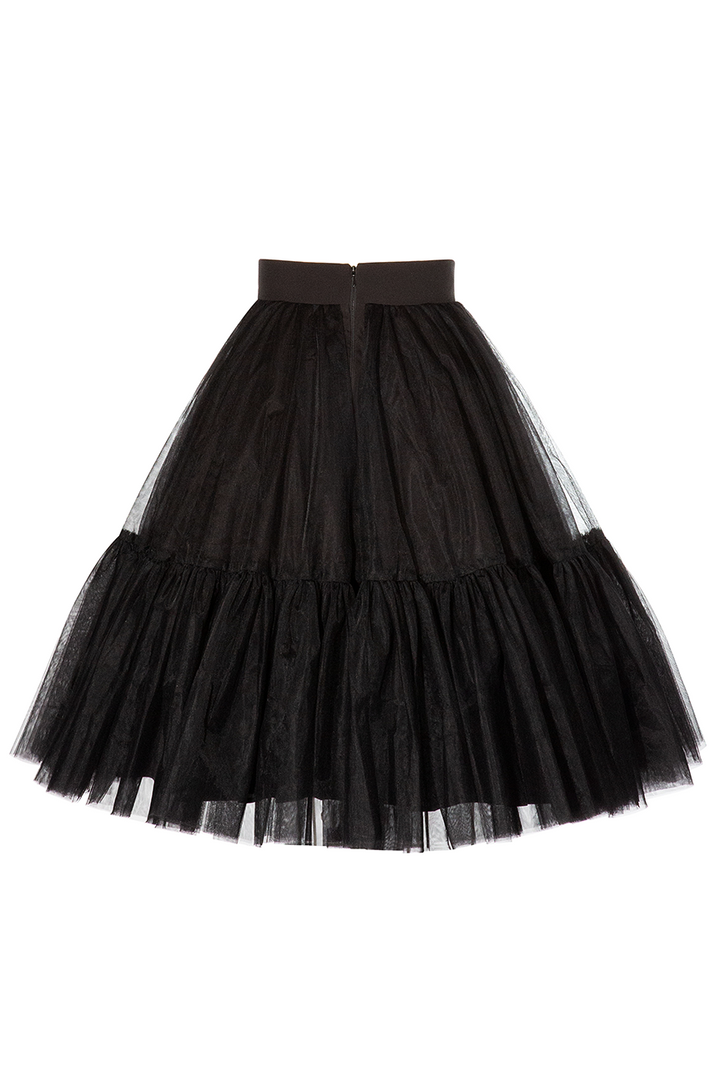 Anarchy Tulle Skirt (Black) - Kitten D'Amour