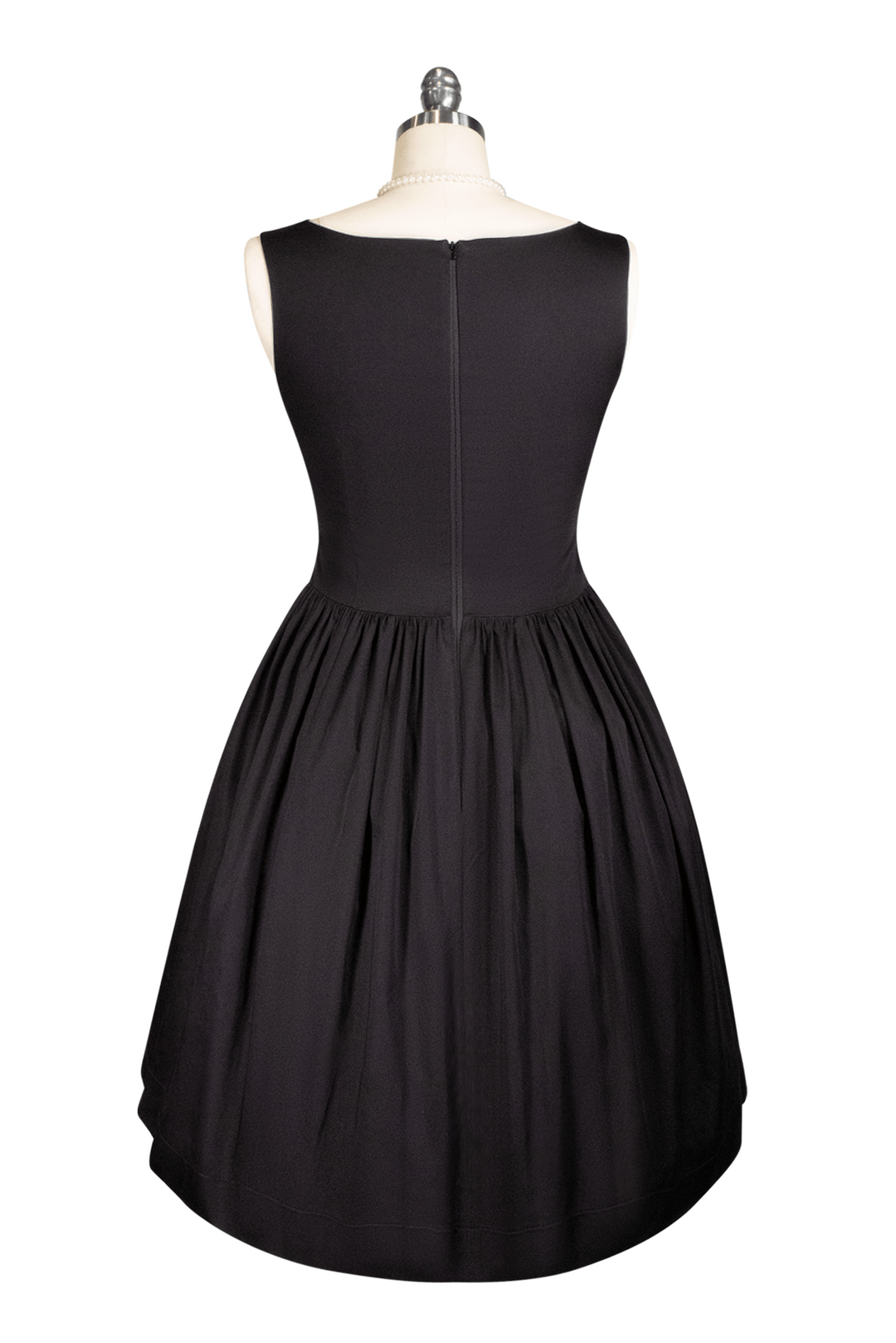 Tea Rose Classic Dress (Black) - Kitten D'Amour
