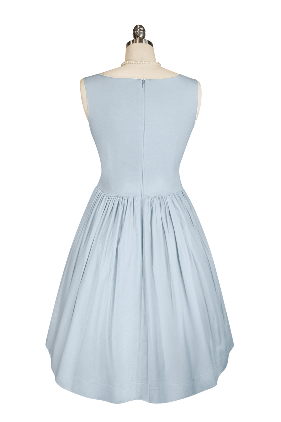 Tea Rose Classic Dress (Blue) - Kitten D'Amour