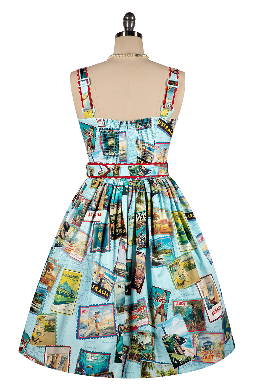 Wish You Were Here Belted Day Dress