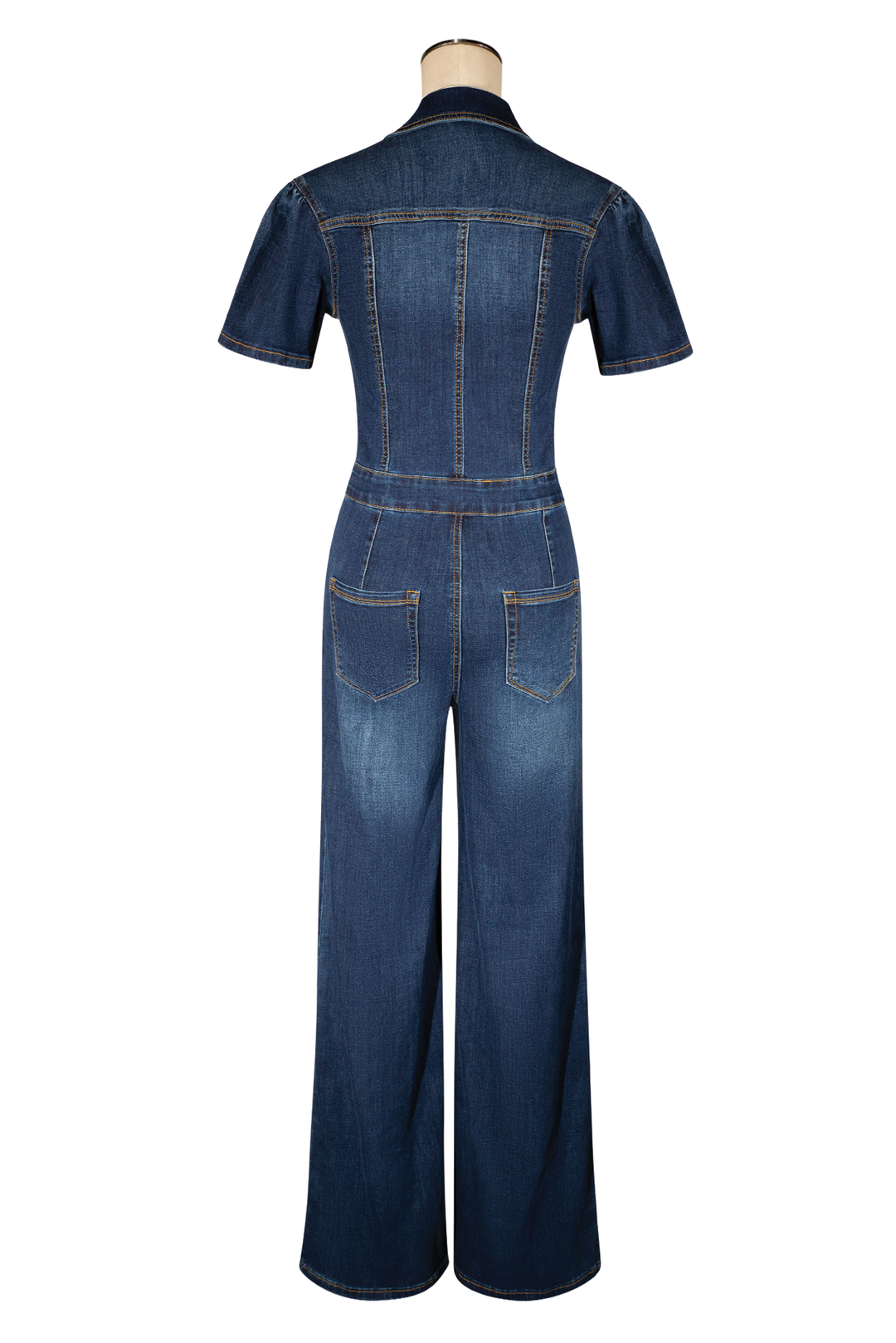 Daytona Jumpsuit (Blue Denim) - Kitten D'Amour