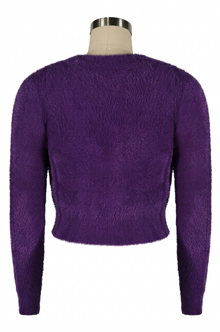 Powder Puff Cardigan (Purple)