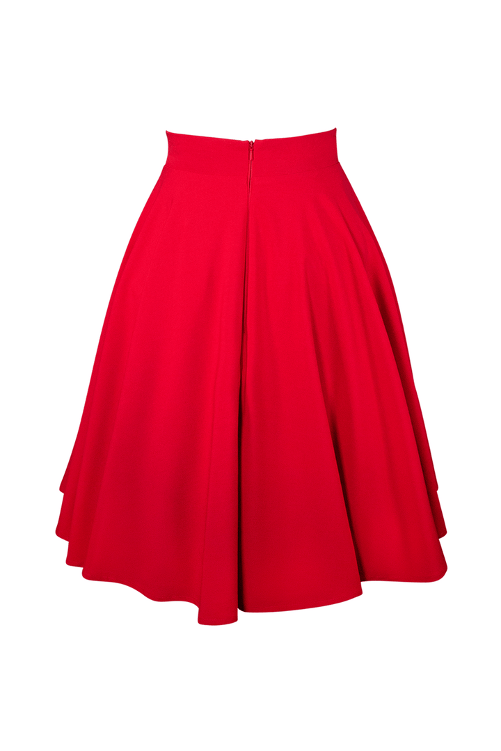 Miss Strawberry Pageant Classic Skirt (Red) - Kitten D'Amour