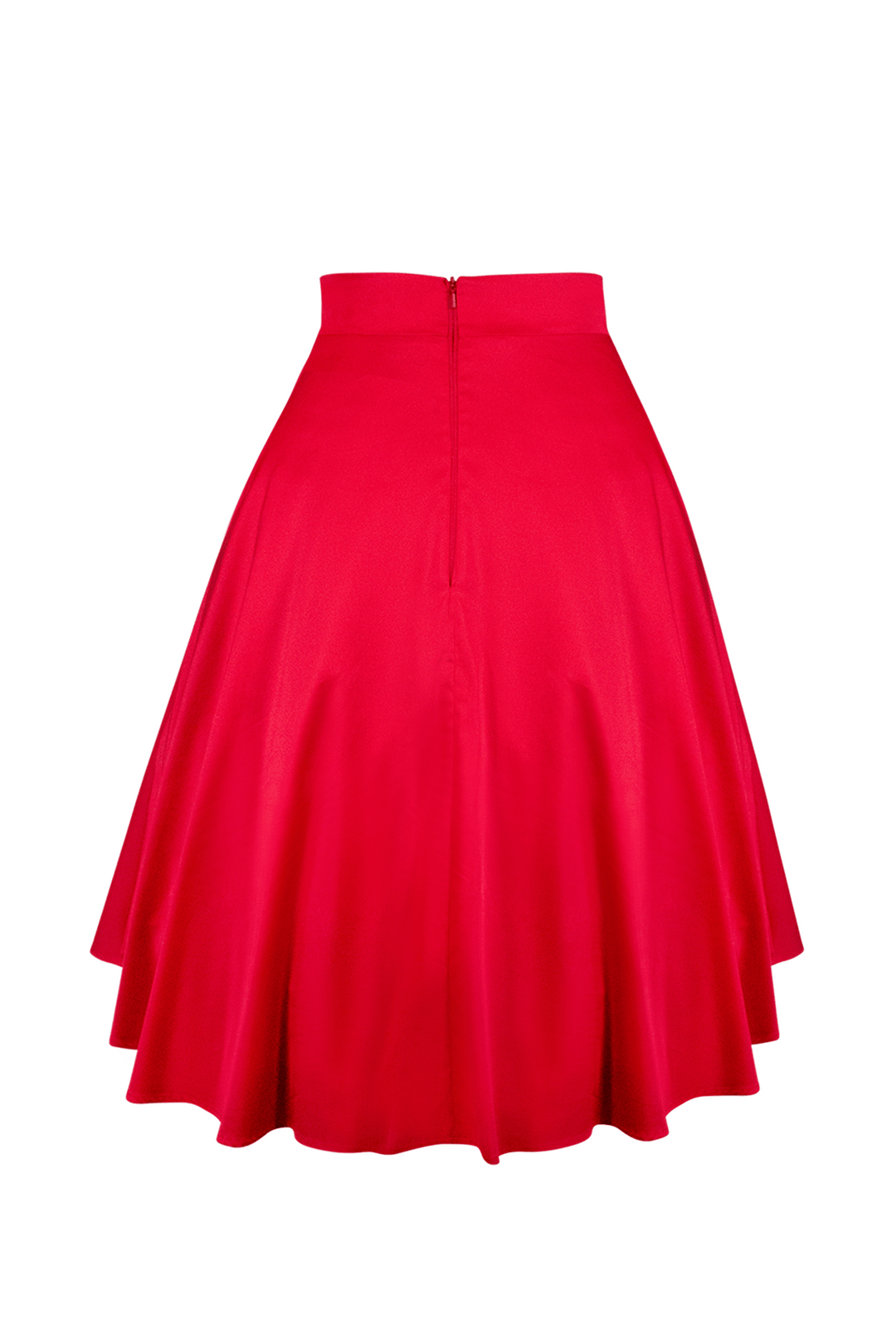 Tea Rose Classic Full Skirt (Red) - Kitten D'Amour