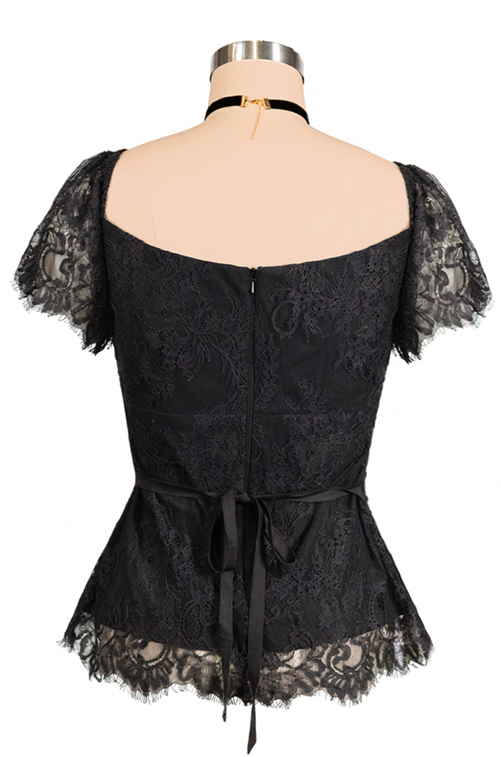 Belle Boheme Lace Camisole (Black)