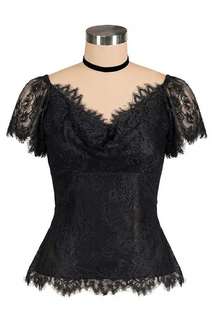 Belle Boheme Lace Camisole (Black)