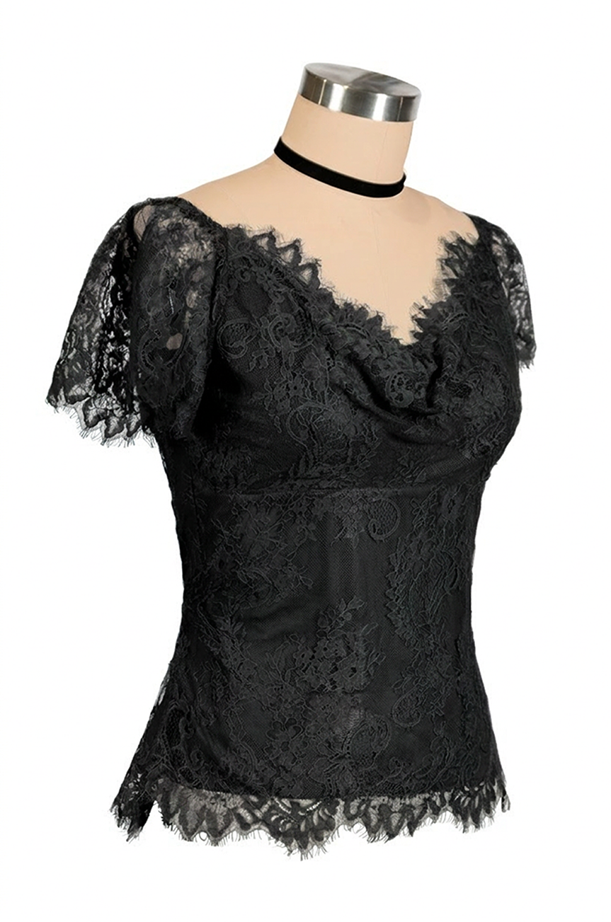 Belle Boheme Lace Camisole (Black)