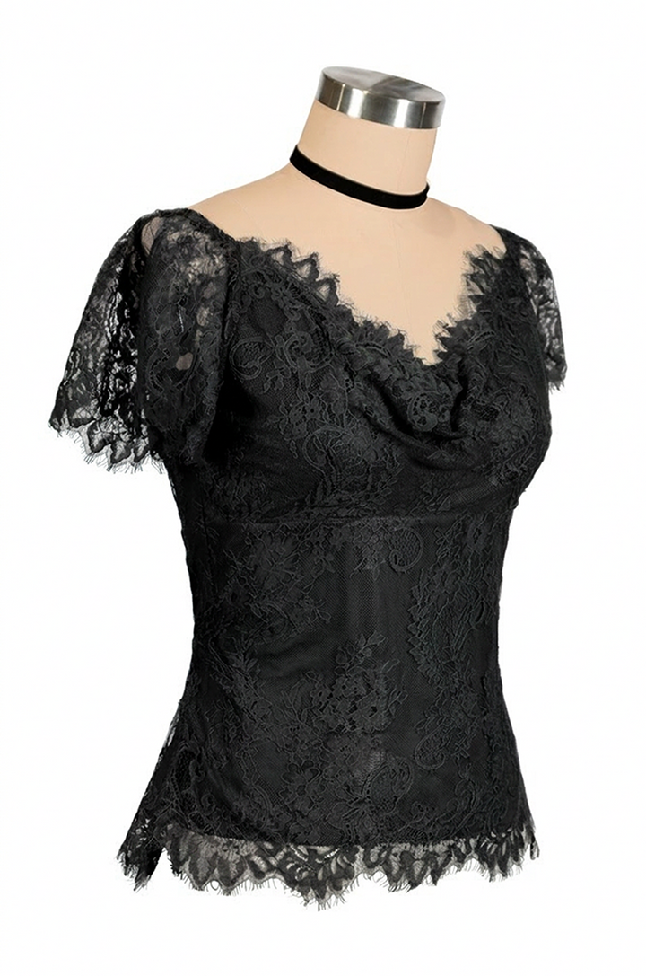 Belle Boheme Lace Camisole (Black)
