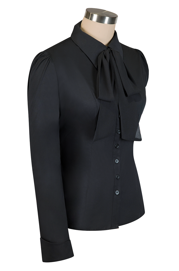 Office Affair Classic Blouse (Black)