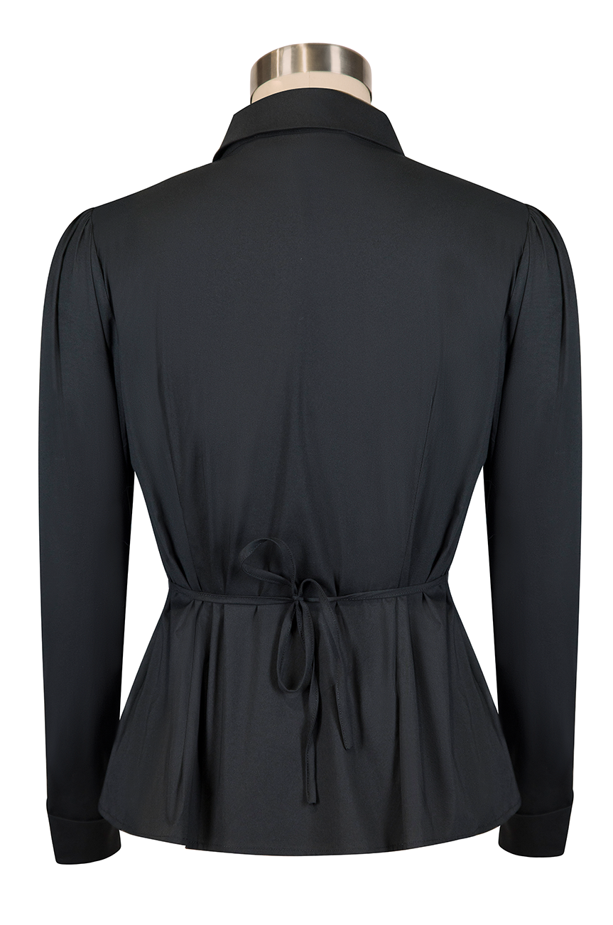 Office Affair Classic Blouse (Black)