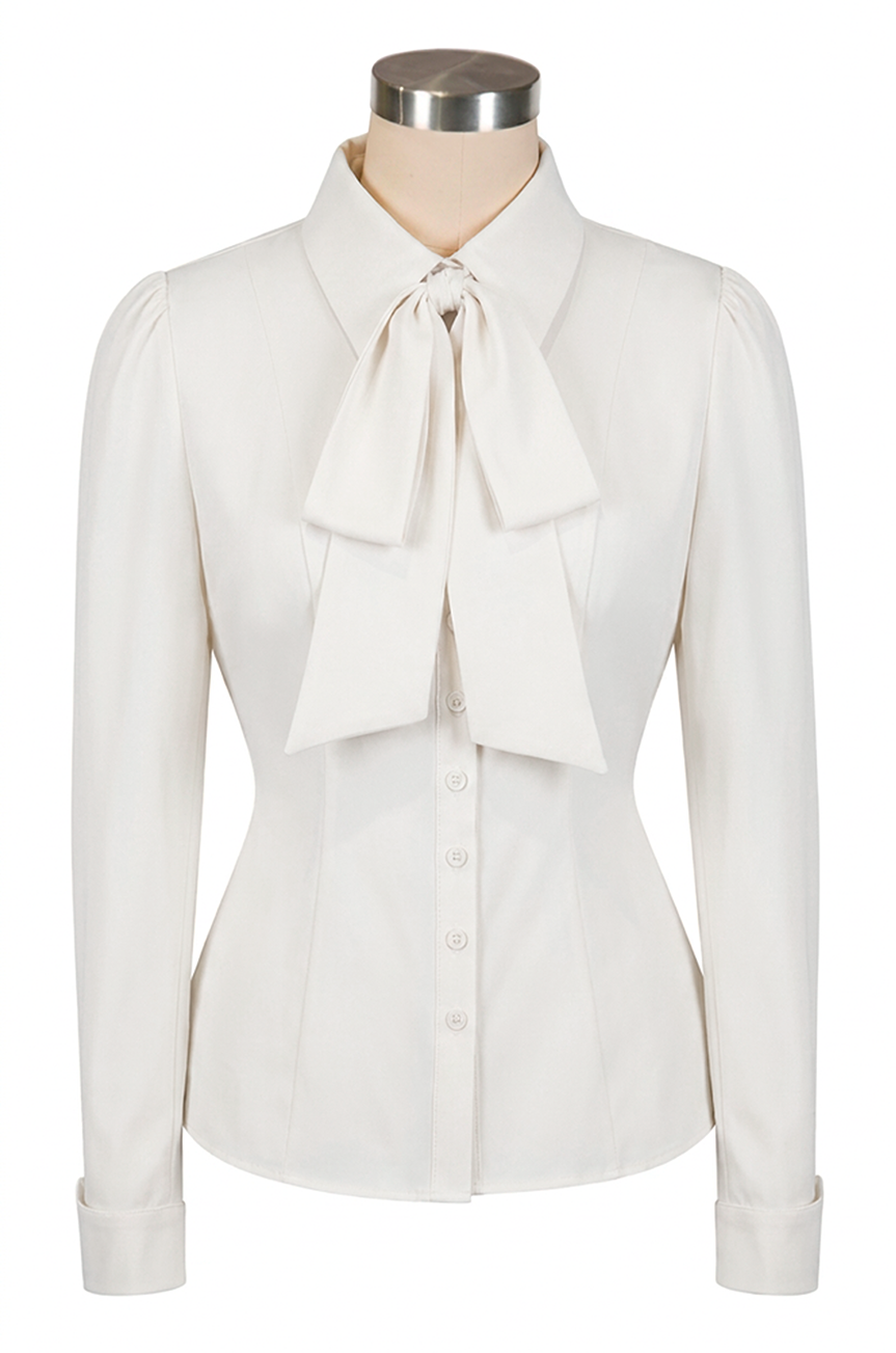 Office Affair Classic Blouse (White)