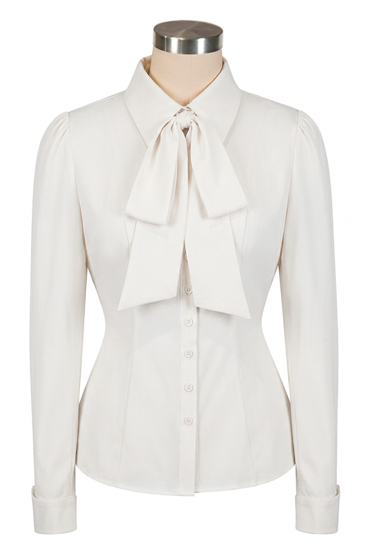 Office Affair Classic Blouse (White)