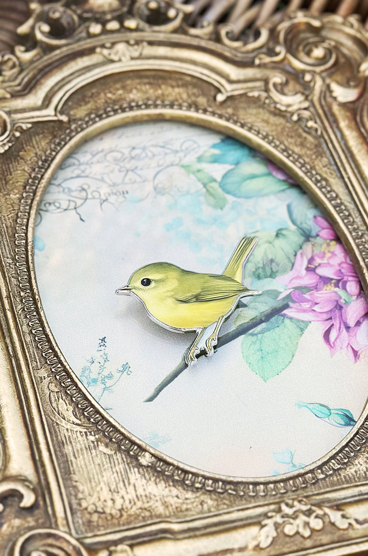 Birdsong Follies Brooch (Yellow)
